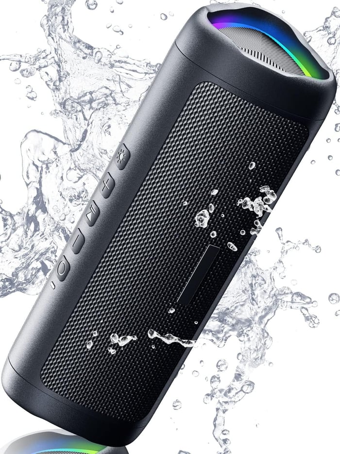 Bluetooth Speaker with HD Sound, Portable Wireless, IPX5 Waterproof, Up to 24H Playtime, TWS Pairing, BT5.3 image